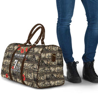 Pearl Harbor Remembrance Day Travel Bag Memories of December 7 with Red Poppy Lei LT03 - Polynesian Pride
