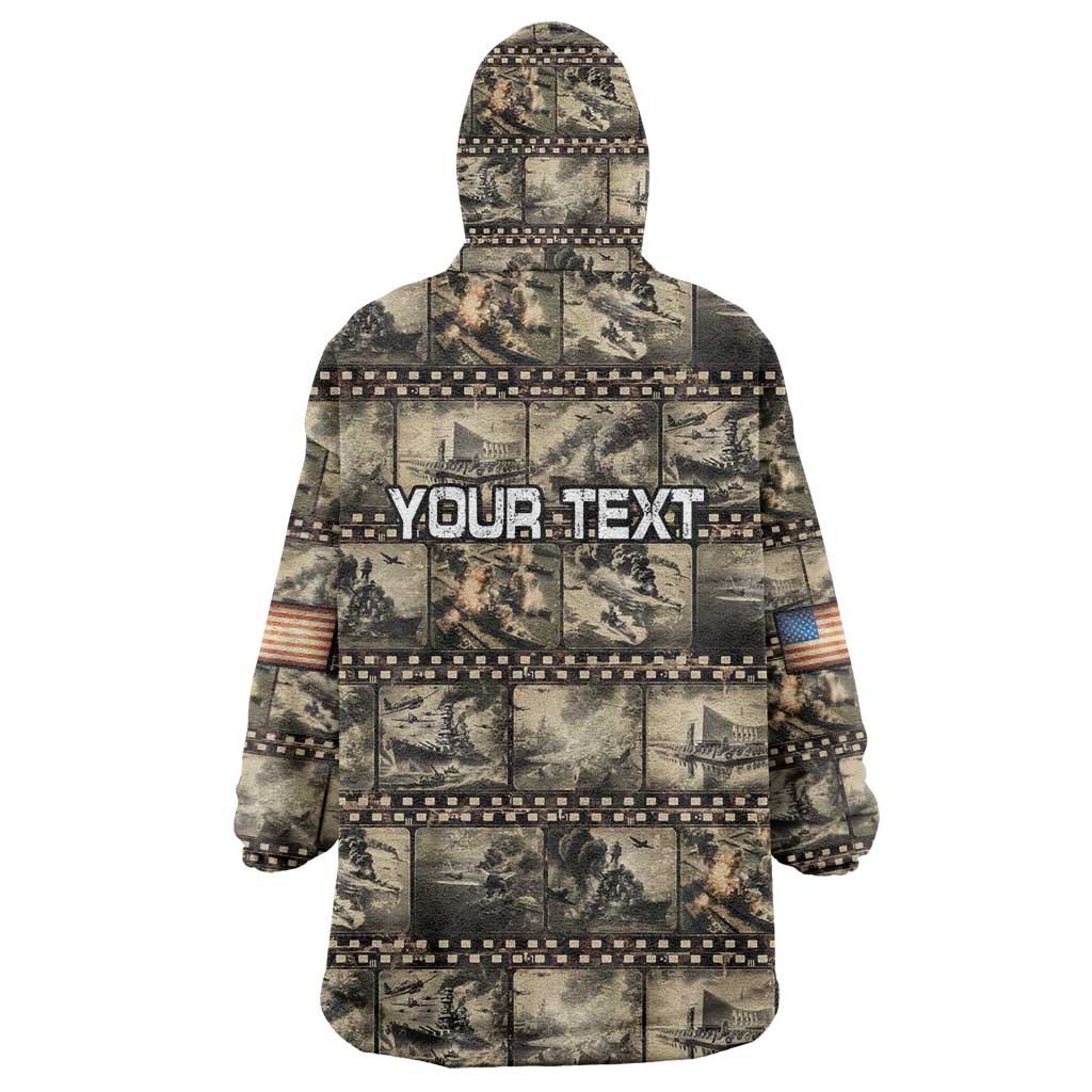 Pearl Harbor Remembrance Day Personalized Wearable Blanket Hoodie Memories of December 7 with Red Poppy Lei LT03 - Polynesian Pride