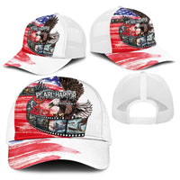 Pearl Harbor Remembrance Day Personalized Baseball Net Cap Lest We Forget-The Bald Eagle Remembers - Polynesian Pride