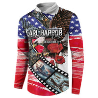 Pearl Harbor Remembrance Day Personalized Button Sweatshirt Lest We Forget - The Bald Eagle Remembers - Polynesian Pride