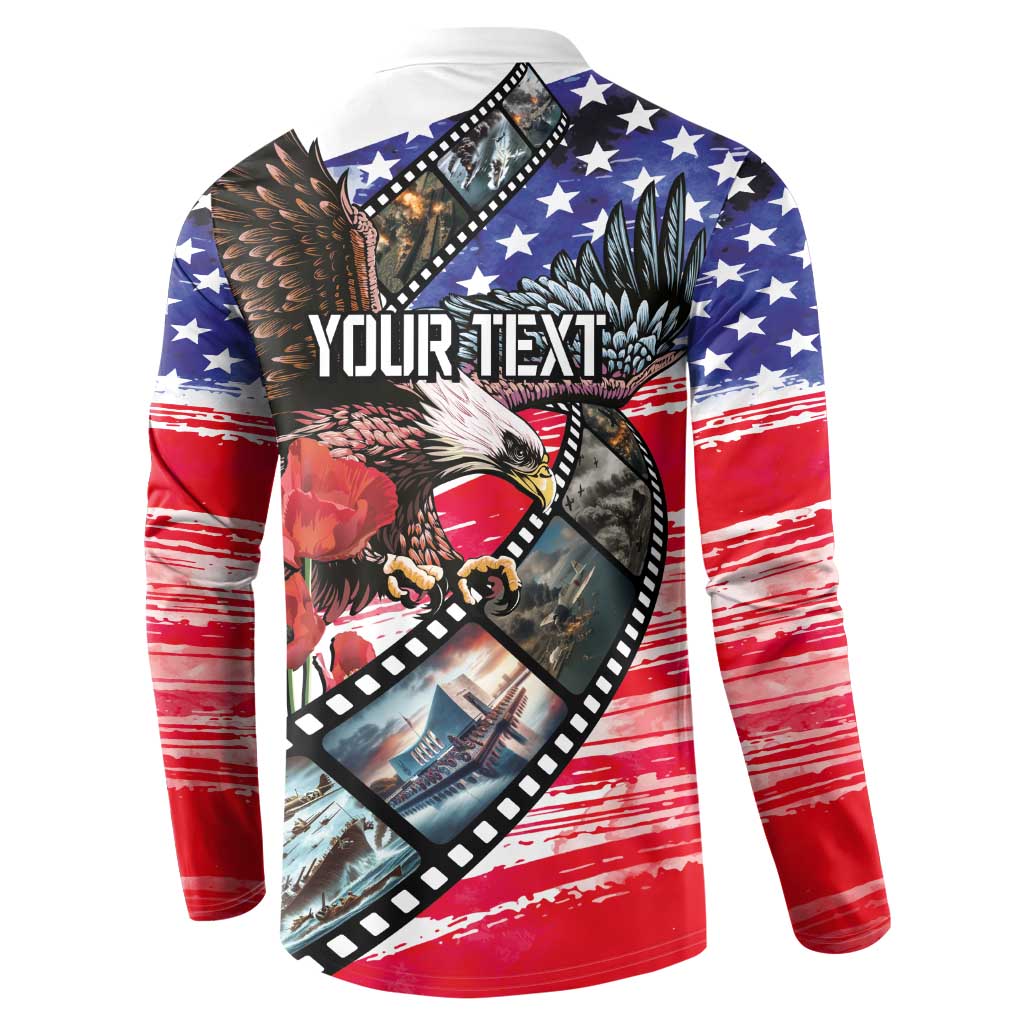 Pearl Harbor Remembrance Day Personalized Button Sweatshirt Lest We Forget - The Bald Eagle Remembers - Polynesian Pride