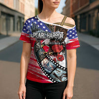 Pearl Harbor Remembrance Day Personalized Cross Shoulder Shirt Lest We Forget - The Bald Eagle Remembers LT03 - Polynesian Pride