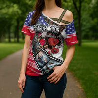 Pearl Harbor Remembrance Day Personalized Cross Shoulder Shirt Lest We Forget - The Bald Eagle Remembers LT03 - Polynesian Pride