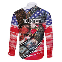 Pearl Harbor Remembrance Day Personalized Family Matching Mermaid Dress and Hawaiian Shirt Lest We Forget - The Bald Eagle Remembers LT03 - Polynesian Pride