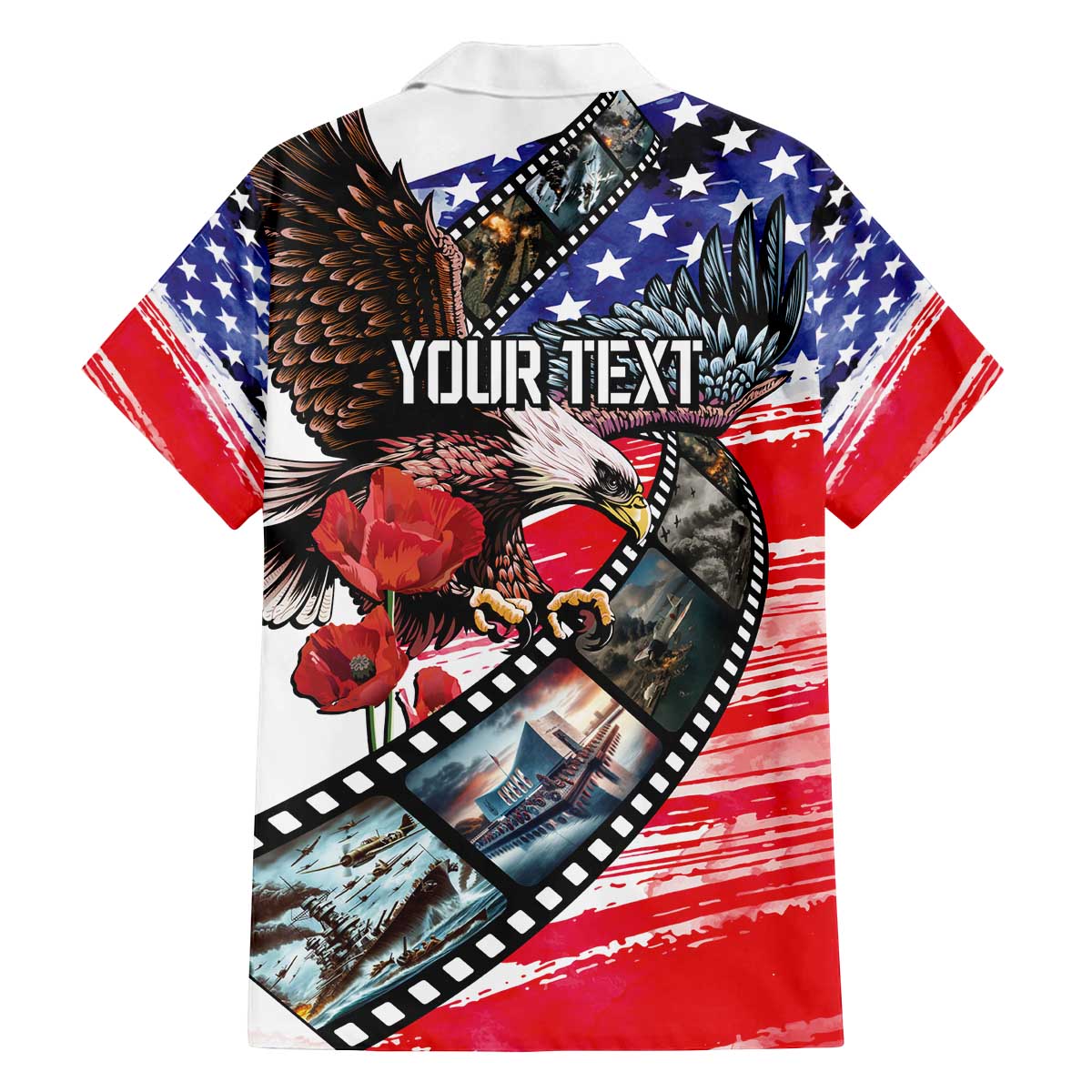 Pearl Harbor Remembrance Day Personalized Family Matching Off The Shoulder Long Sleeve Dress and Hawaiian Shirt Lest We Forget - The Bald Eagle Remembers LT03 - Polynesian Pride