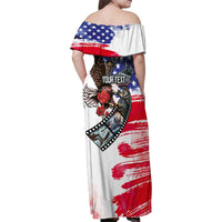 Pearl Harbor Remembrance Day Personalized Family Matching Off Shoulder Maxi Dress and Hawaiian Shirt Lest We Forget - The Bald Eagle Remembers LT03 - Polynesian Pride