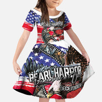 Pearl Harbor Remembrance Day Personalized Family Matching Puletasi and Hawaiian Shirt Lest We Forget - The Bald Eagle Remembers - Polynesian Pride
