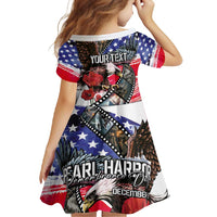 Pearl Harbor Remembrance Day Personalized Family Matching Tank Maxi Dress and Hawaiian Shirt Lest We Forget - The Bald Eagle Remembers LT03 - Polynesian Pride