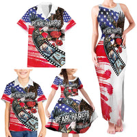 Pearl Harbor Remembrance Day Personalized Family Matching Tank Maxi Dress and Hawaiian Shirt Lest We Forget - The Bald Eagle Remembers LT03 - Polynesian Pride