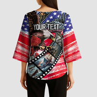 Pearl Harbor Remembrance Day Personalized Kimono Sleeve Blouse Lest We Forget - The Bald Eagle Remembers LT03 - Polynesian Pride