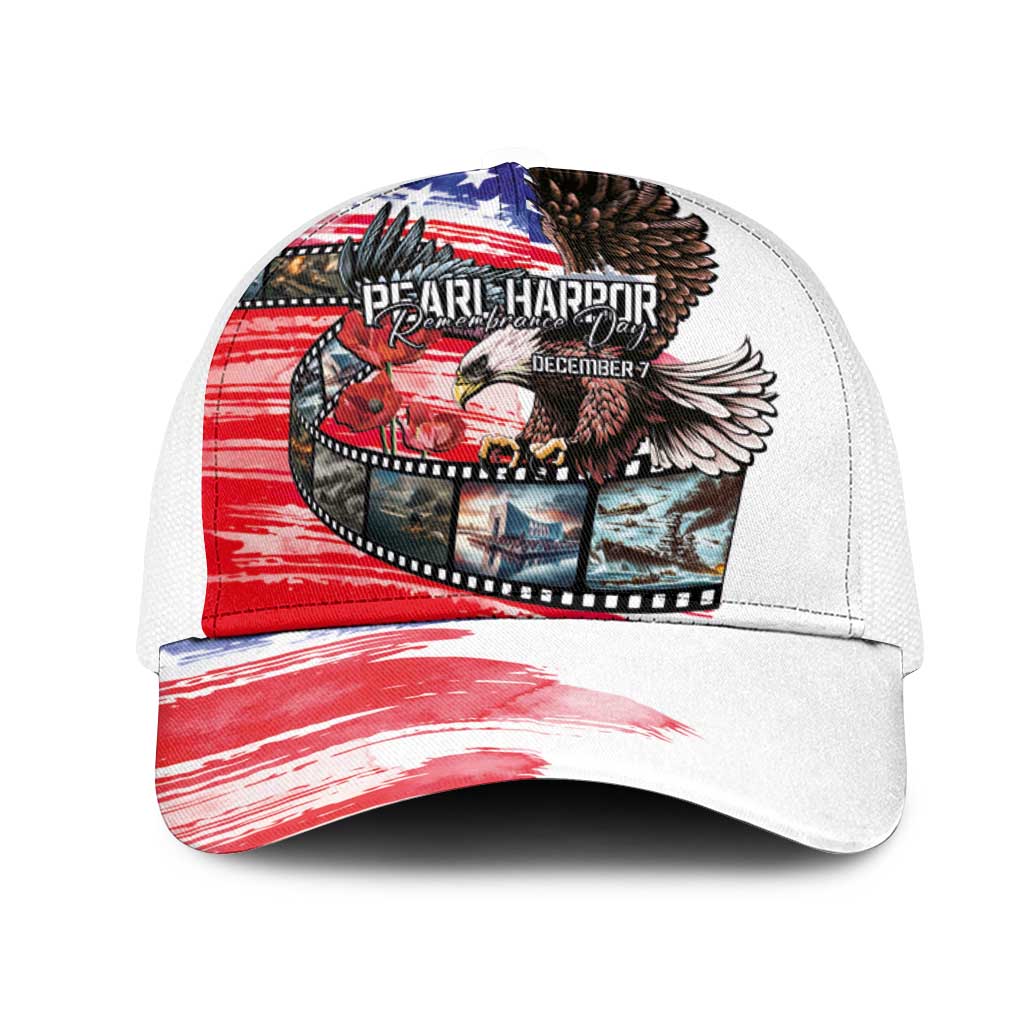Pearl Harbor Remembrance Day Personalized Mesh Trucker Cap Lest We Forget-The Bald Eagle Remembers - Polynesian Pride
