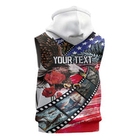 Pearl Harbor Remembrance Day Personalized Sleeveless Hoodie Lest We Forget - The Bald Eagle Remembers LT03 - Polynesian Pride