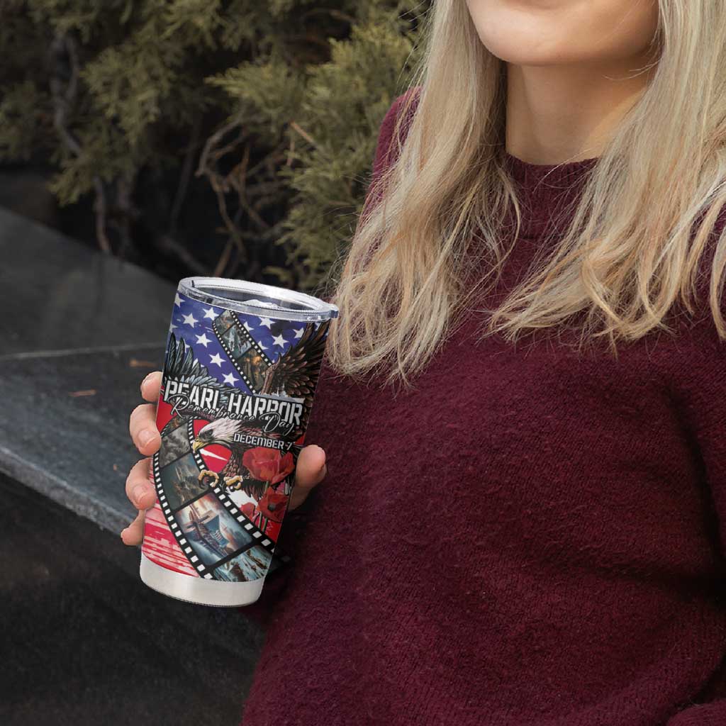 Pearl Harbor Remembrance Day Personalized Tumbler Cup Lest We Forget - The Bald Eagle Remembers LT03 - Polynesian Pride