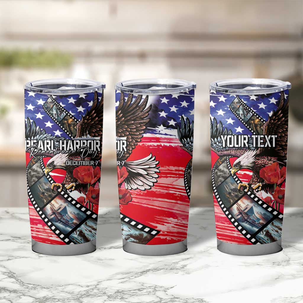 Pearl Harbor Remembrance Day Personalized Tumbler Cup Lest We Forget - The Bald Eagle Remembers LT03 - Polynesian Pride
