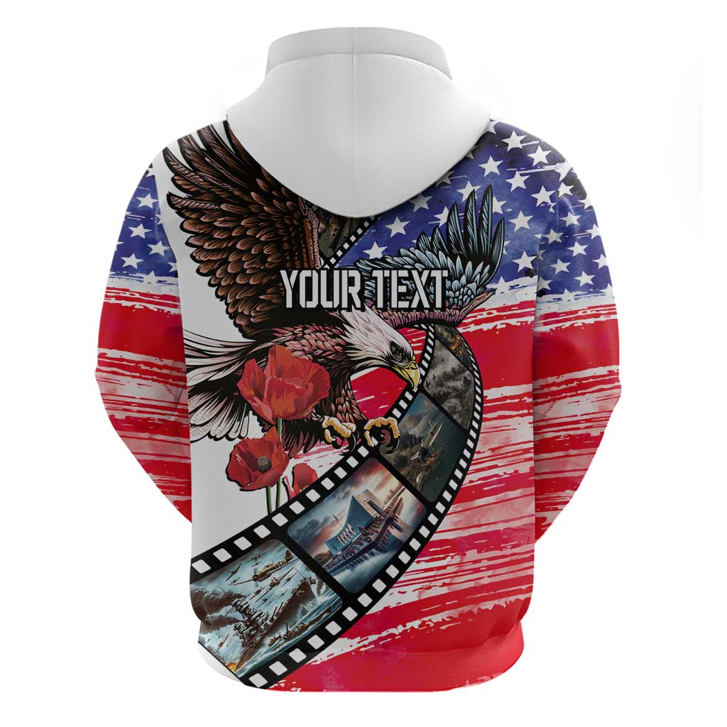 Pearl Harbor Remembrance Day Personalized Zip Hoodie Lest We Forget - The Bald Eagle Remembers LT03 - Polynesian Pride