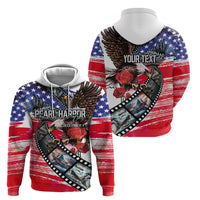 Pearl Harbor Remembrance Day Personalized Zip Hoodie Lest We Forget - The Bald Eagle Remembers LT03 - Polynesian Pride
