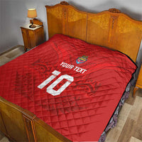 Custom Mate Ma'a Tonga Rugby Quilt Ngatu Tribal Motifs Sporty Style - Polynesian Pride