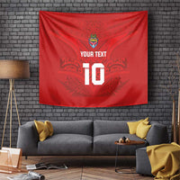 Custom Mate Ma'a Tonga Rugby Tapestry Ngatu Tribal Motifs Sporty Style - Polynesian Pride