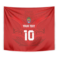 Custom Mate Ma'a Tonga Rugby Tapestry Ngatu Tribal Motifs Sporty Style - Polynesian Pride