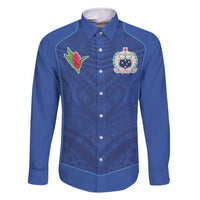 Custom Samoa Rugby Family Matching Summer Maxi Dress and Hawaiian Shirt Tatau Tribal Motifs Sporty Style - Polynesian Pride