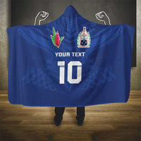 Custom Samoa Rugby Hooded Blanket Tatau Tribal Motifs Sporty Style - Polynesian Pride