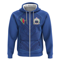 Custom Samoa Rugby Hoodie Tatau Tribal Motifs Sporty Style - Polynesian Pride
