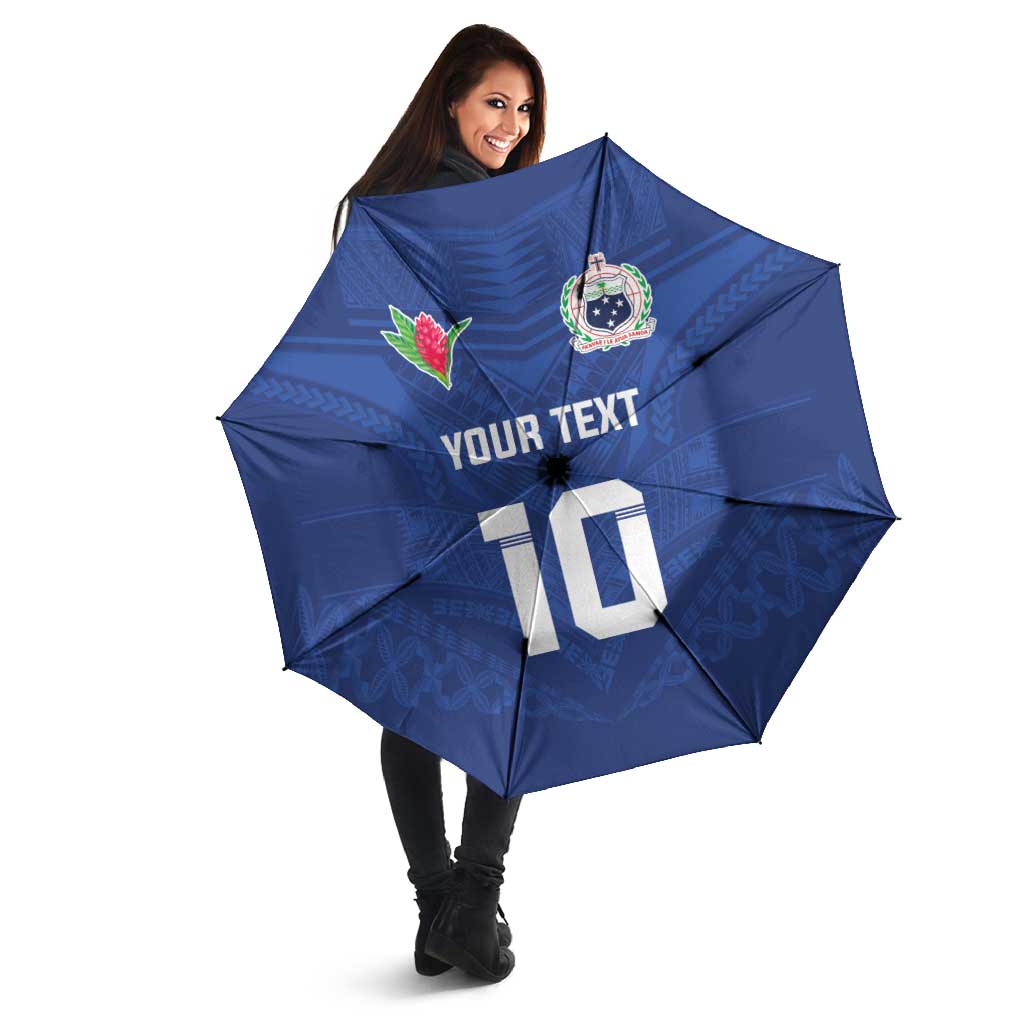 Custom Samoa Rugby Umbrella Tatau Tribal Motifs Sporty Style - Polynesian Pride