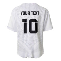 Custom Fiji Rugby Baseball Jersey Tapa Tribal Motifs Sporty Style - Polynesian Pride