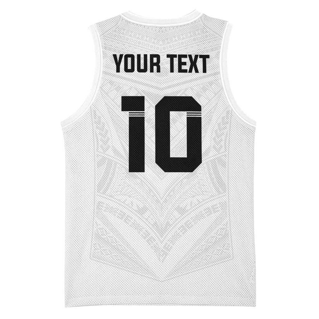 Custom Fiji Rugby Basketball Jersey Tapa Tribal Motifs Sporty Style LT03 - Polynesian Pride