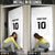 Custom Fiji Rugby Door Cover Tapa Tribal Motifs Sporty Style - Polynesian Pride