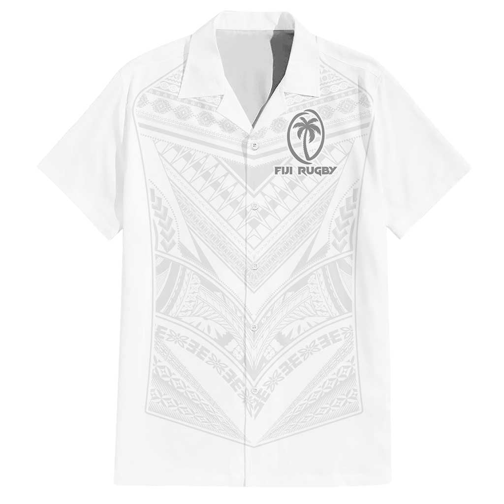 Custom Fiji Rugby Family Matching Short Sleeve Bodycon Dress and Hawaiian Shirt Tapa Tribal Motifs Sporty Style - Polynesian Pride