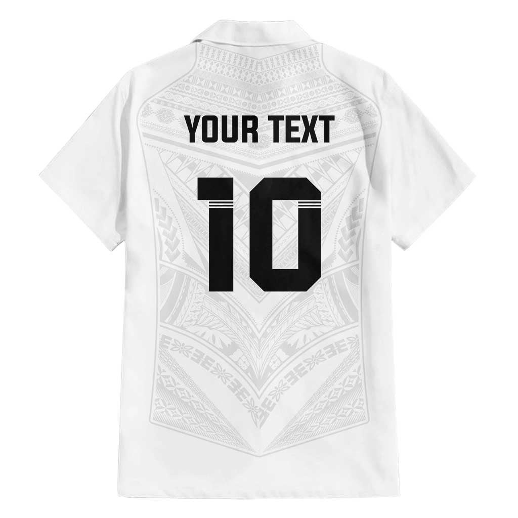 Custom Fiji Rugby Family Matching Summer Maxi Dress and Hawaiian Shirt Tapa Tribal Motifs Sporty Style - Polynesian Pride