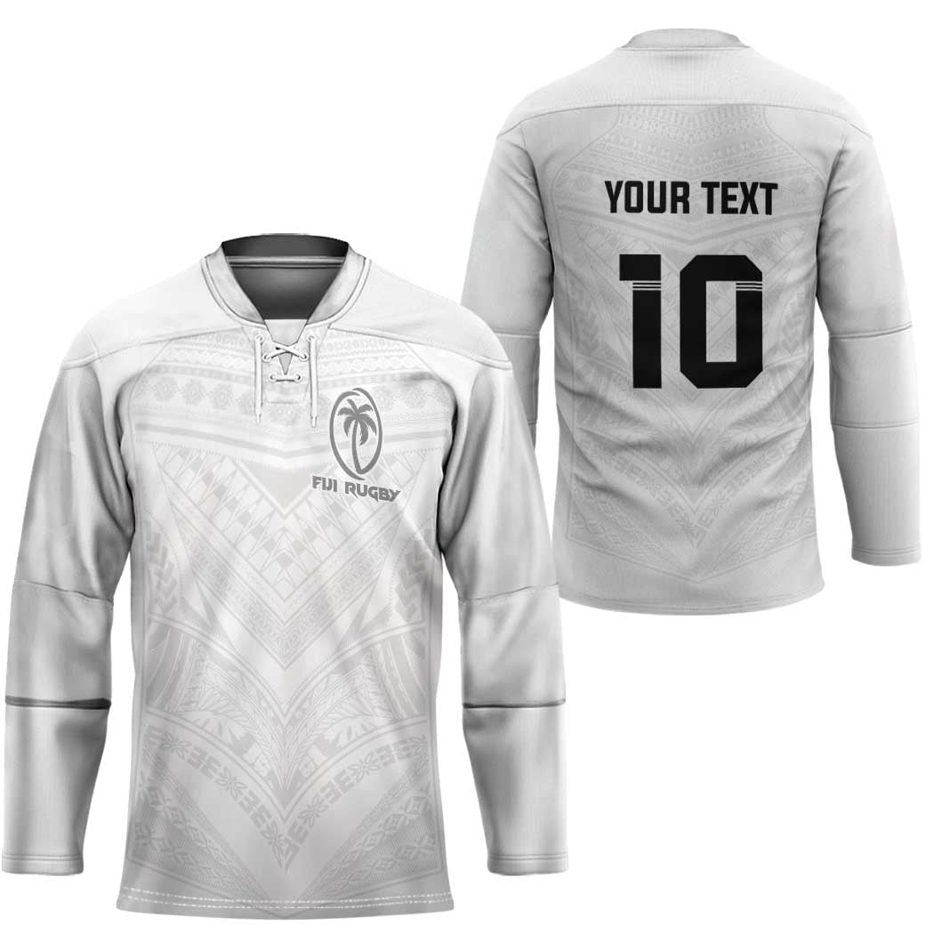 Custom Fiji Rugby Hockey Jersey Tapa Tribal Motifs Sporty Style LT03 - Polynesian Pride