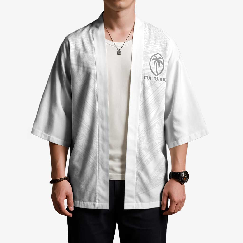 Custom Fiji Rugby Kimono Tapa Tribal Motifs Sporty Style - Polynesian Pride