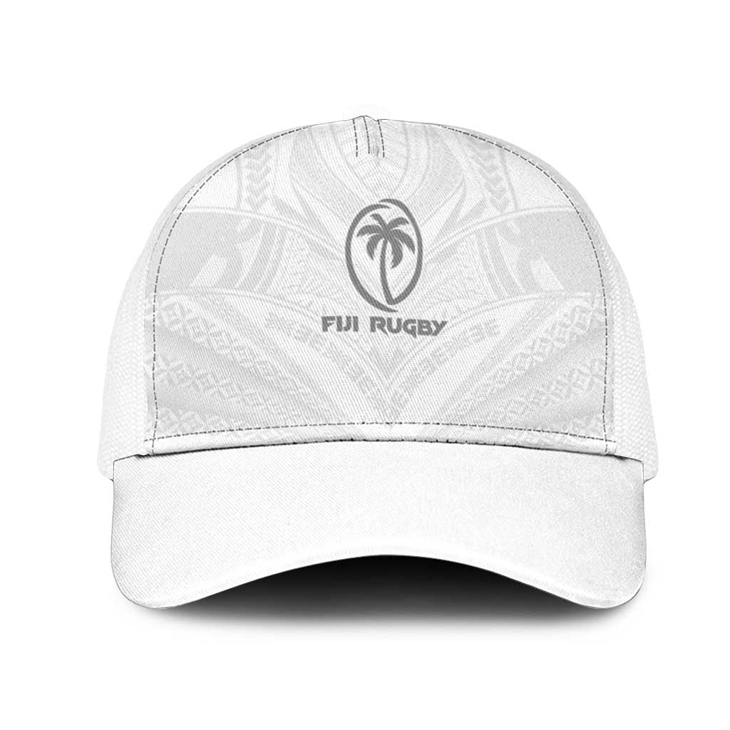 Fiji Rugby Mesh Trucker Cap Tapa Tribal Motifs Sporty Style - Polynesian Pride