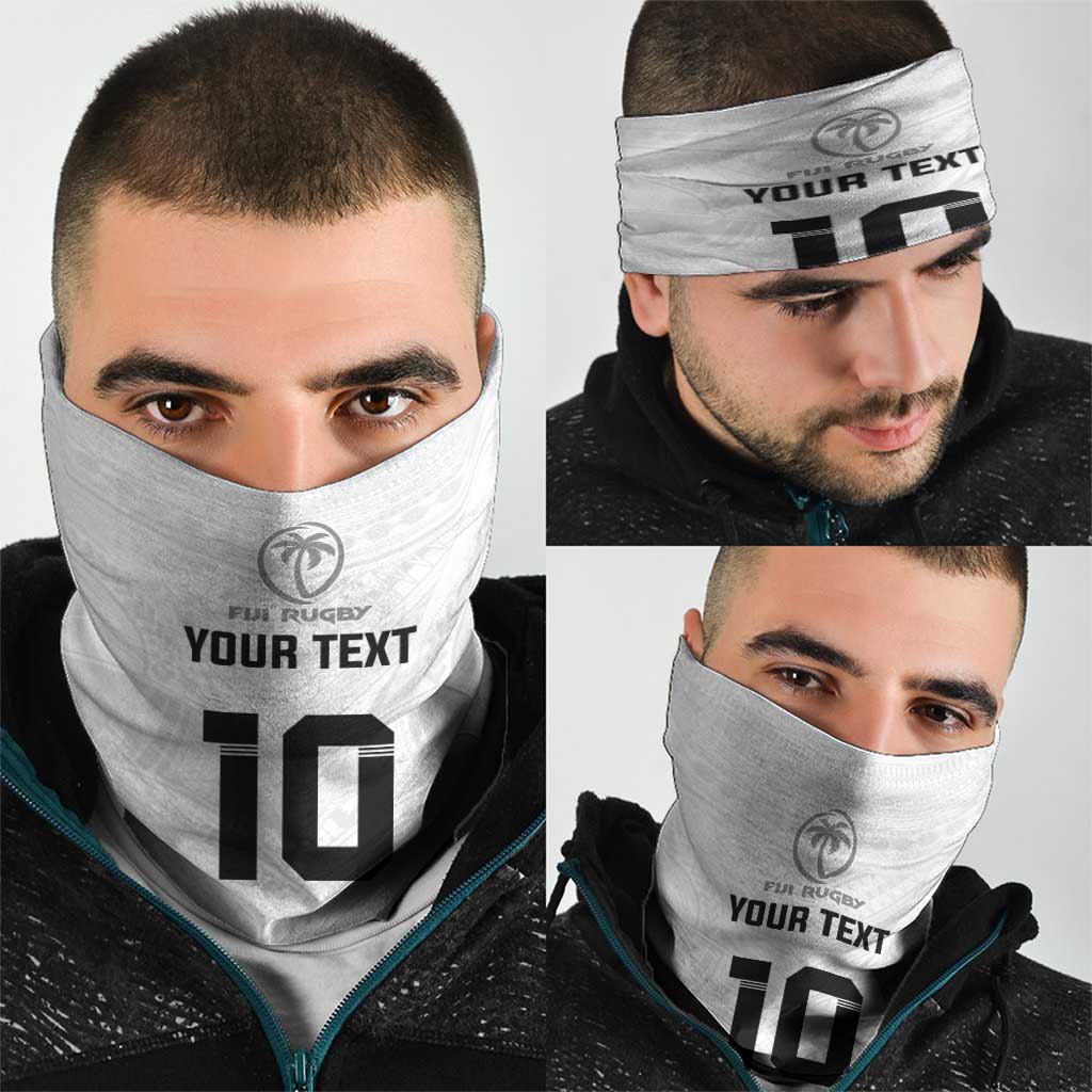 Custom Fiji Rugby Neck Gaiter Tapa Tribal Motifs Sporty Style LT03 - Polynesian Pride