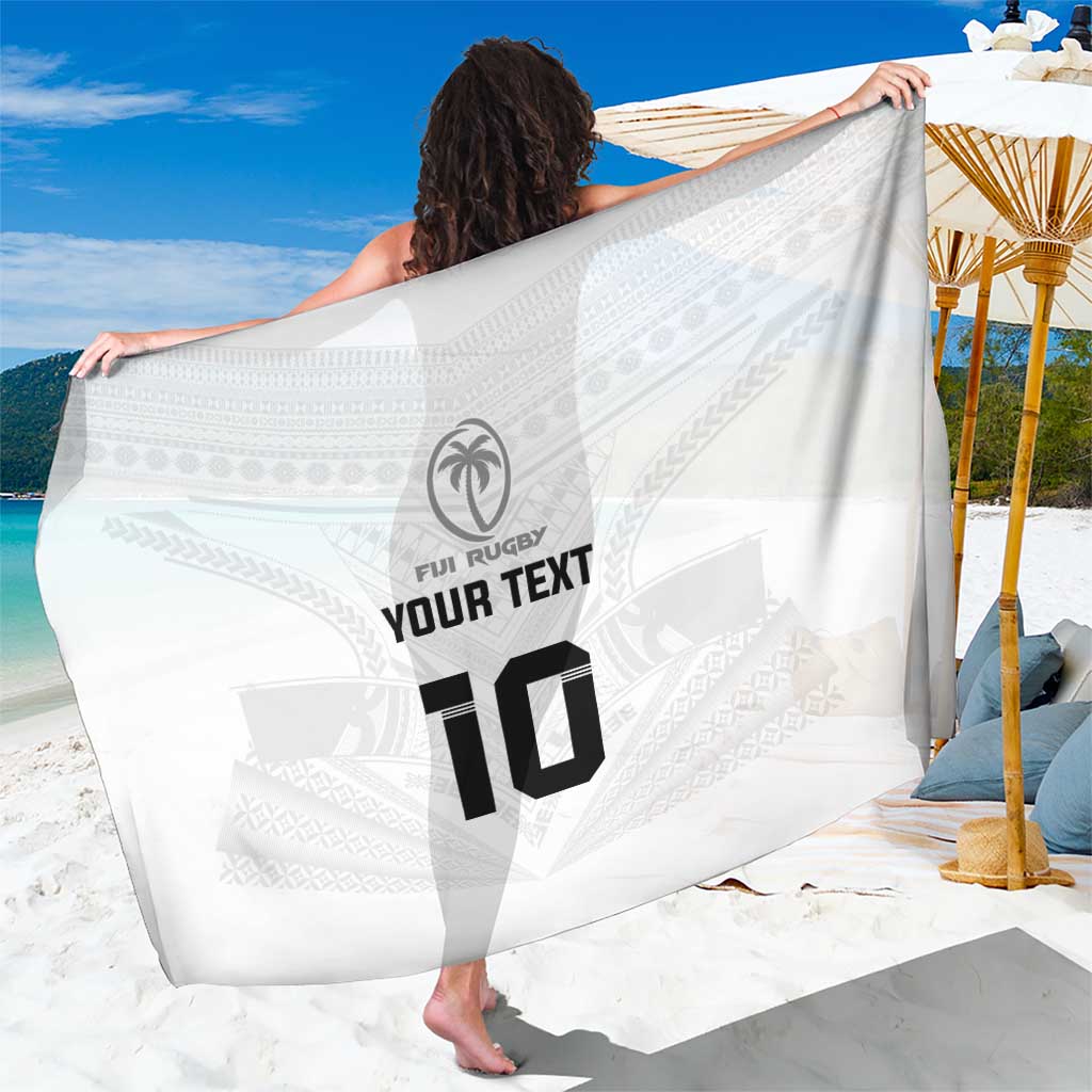 Custom Fiji Rugby Sarong Tapa Tribal Motifs Sporty Style - Polynesian Pride