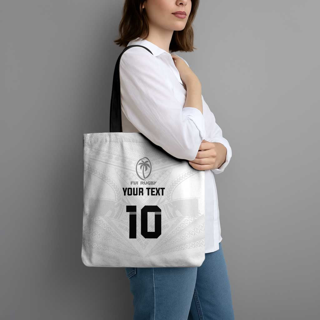 Custom Fiji Rugby Tote Bag Tapa Tribal Motifs Sporty Style LT03 - Polynesian Pride