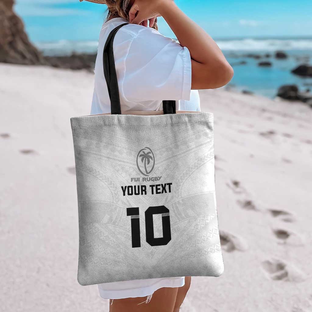 Custom Fiji Rugby Tote Bag Tapa Tribal Motifs Sporty Style LT03 - Polynesian Pride