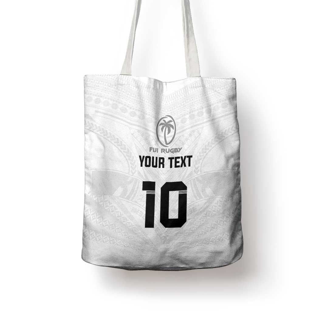 Custom Fiji Rugby Tote Bag Tapa Tribal Motifs Sporty Style LT03 - Polynesian Pride
