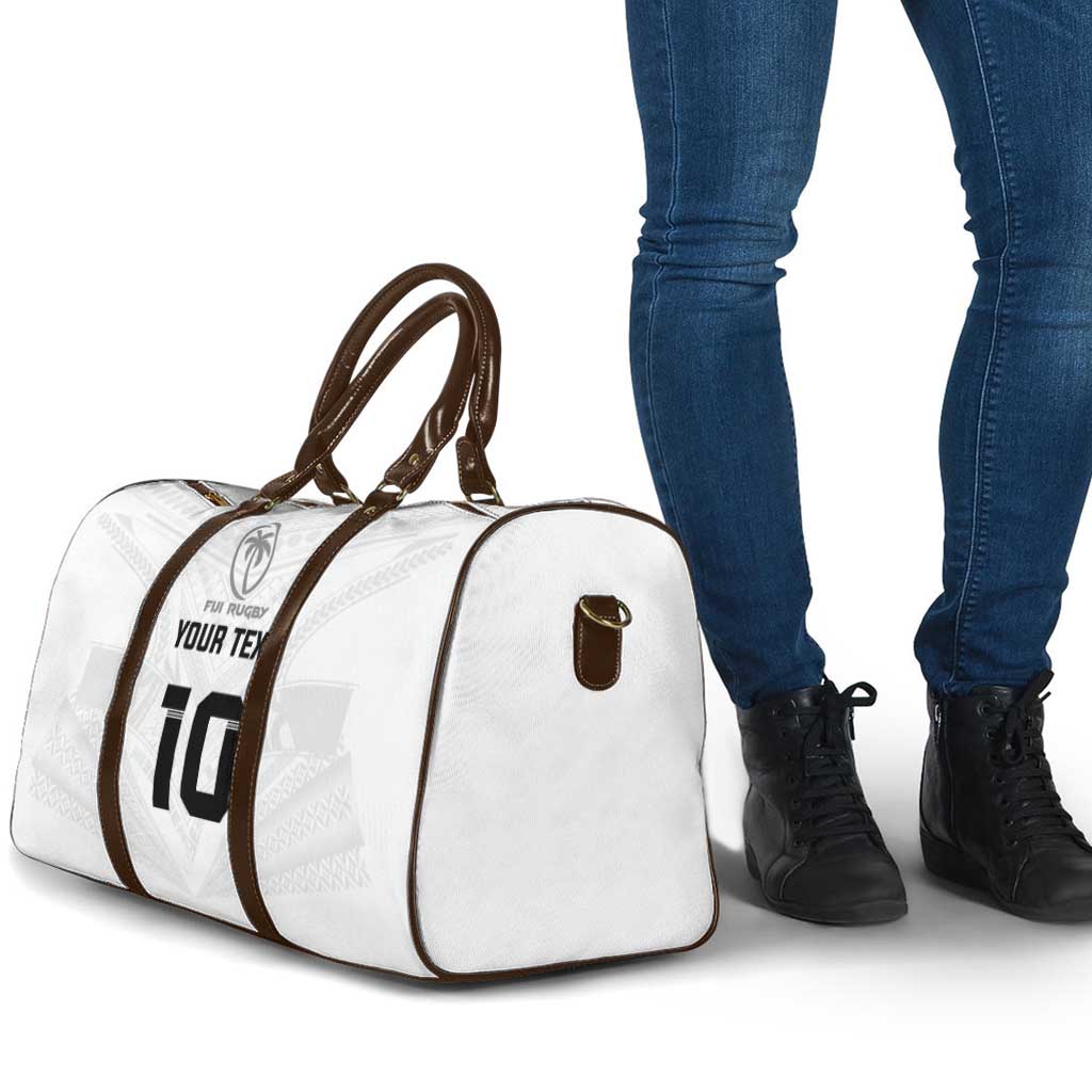 Custom Fiji Rugby Travel Bag Tapa Tribal Motifs Sporty Style LT03 - Polynesian Pride