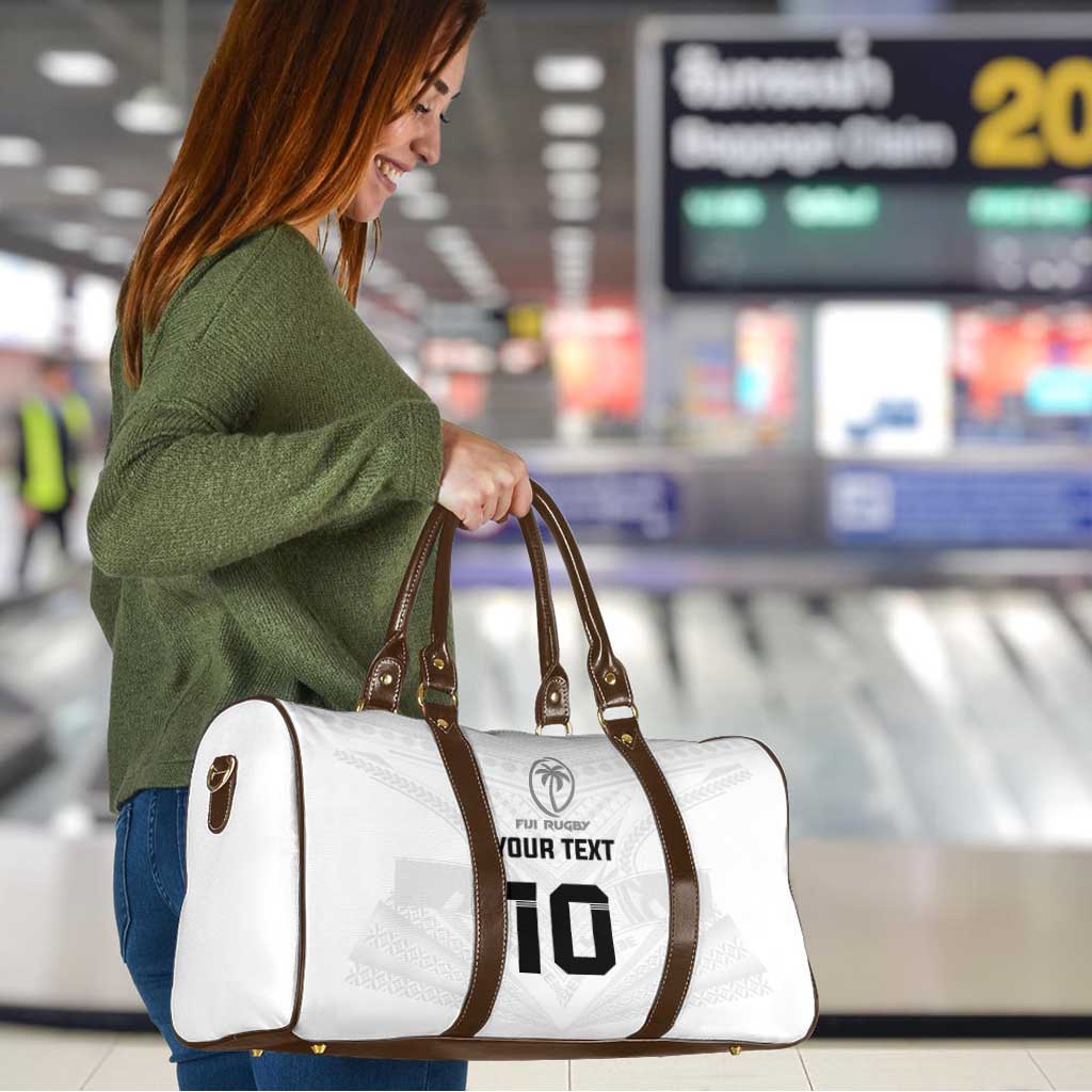 Custom Fiji Rugby Travel Bag Tapa Tribal Motifs Sporty Style LT03 - Polynesian Pride