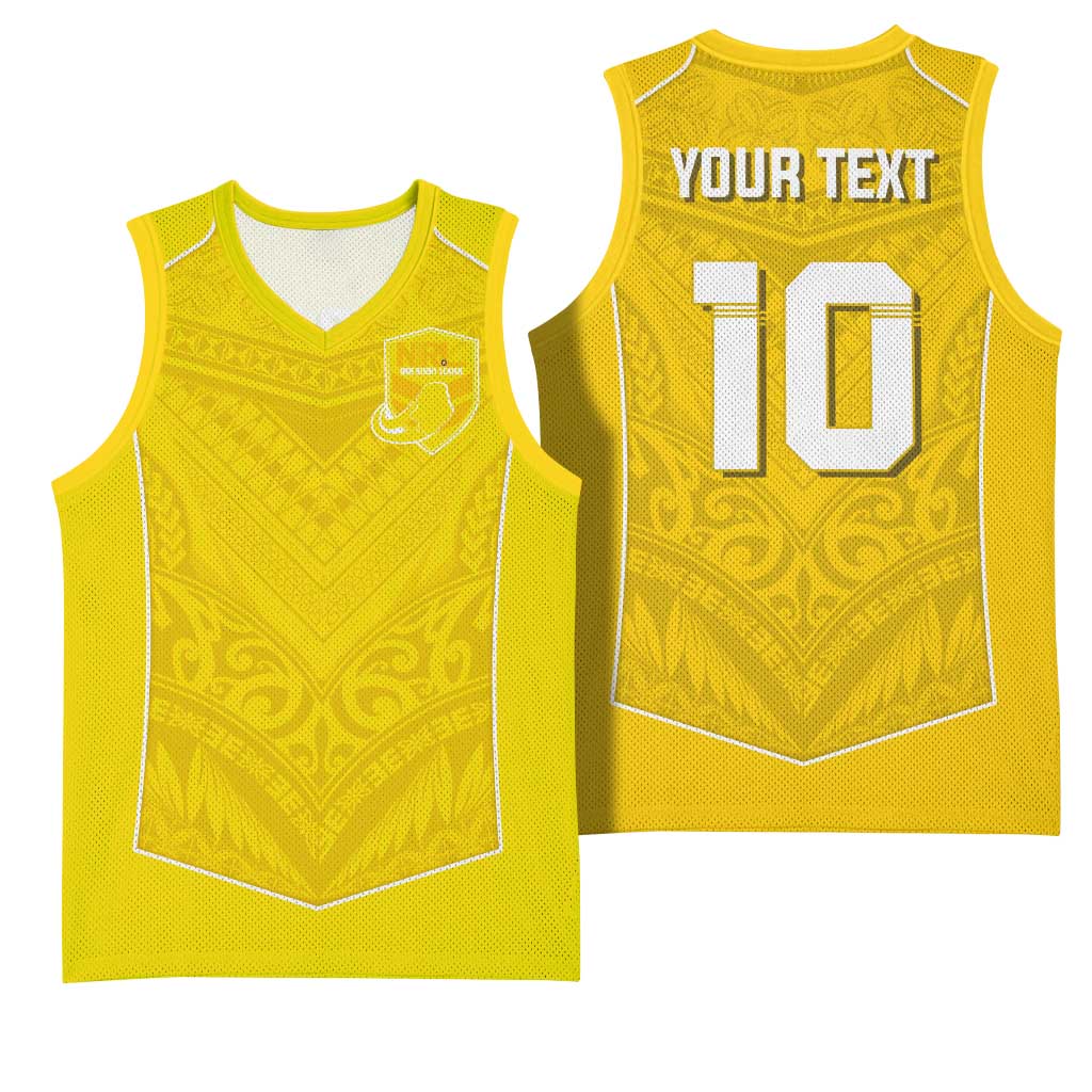 Custom Niue Rugby Basketball Jersey Hiapo Tribal Motifs Sporty Style LT03 - Polynesian Pride