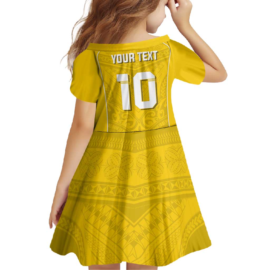 Custom Niue Rugby Family Matching Long Sleeve Bodycon Dress and Hawaiian Shirt Hiapo Tribal Motifs Sporty Style LT03 - Polynesian Pride