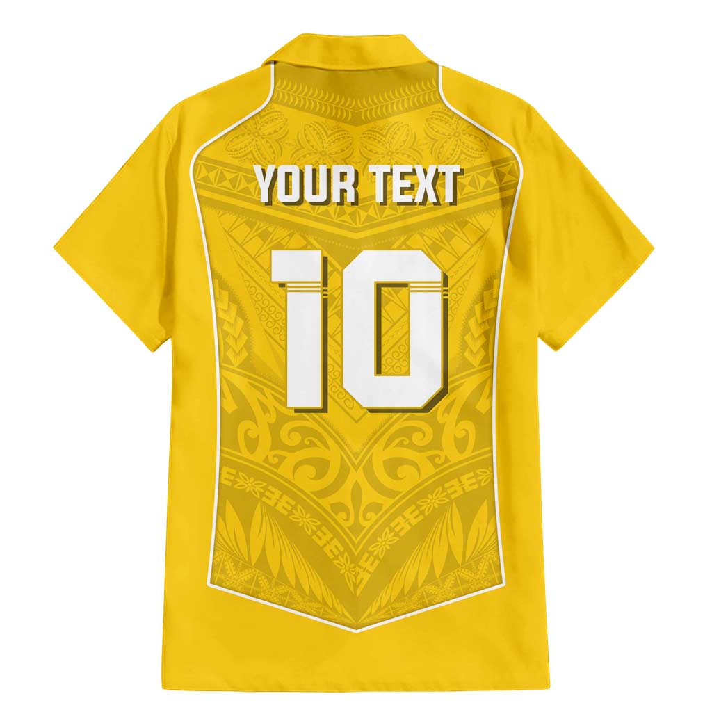 Custom Niue Rugby Family Matching Mermaid Dress and Hawaiian Shirt Hiapo Tribal Motifs Sporty Style LT03 - Polynesian Pride