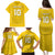 Custom Niue Rugby Family Matching Puletasi and Hawaiian Shirt Hiapo Tribal Motifs Sporty Style - Polynesian Pride