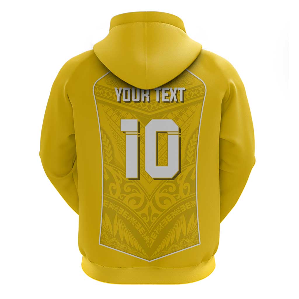 Custom Niue Rugby Hoodie Hiapo Tribal Motifs Sporty Style LT03 - Polynesian Pride