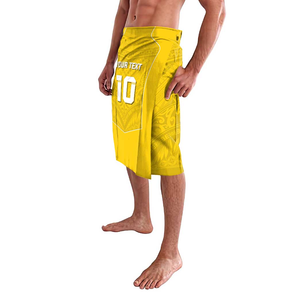 Custom Niue Rugby Lavalava Hiapo Tribal Motifs Sporty Style - Polynesian Pride