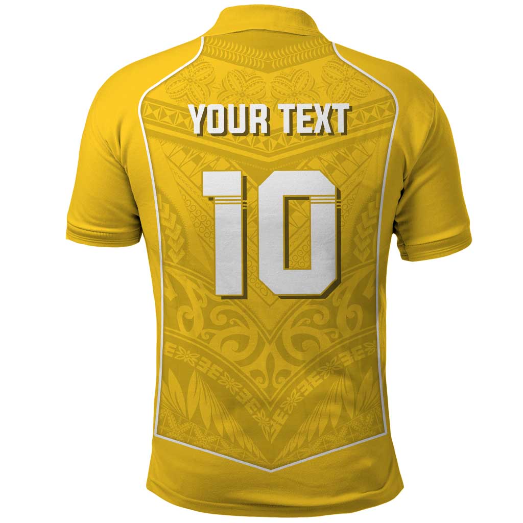 Custom Niue Rugby Polo Shirt Hiapo Tribal Motifs Sporty Style LT03 - Polynesian Pride