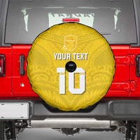 Custom Niue Rugby Spare Tire Cover Hiapo Tribal Motifs Sporty Style LT03 - Polynesian Pride